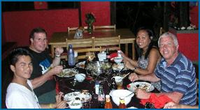 Joint Dinner: Azon, Keith, Suraida, Peter